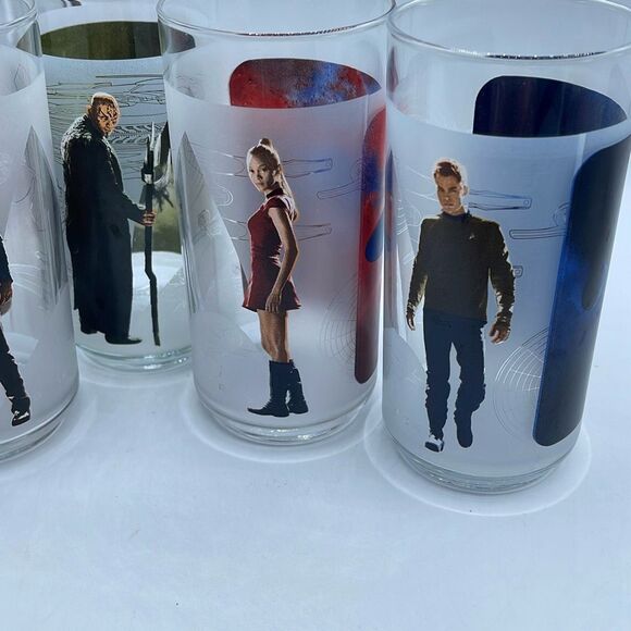 Set of 4 Star Trek glasses , Paramount promotional, Burger King 2008. - Picture 5 of 8
